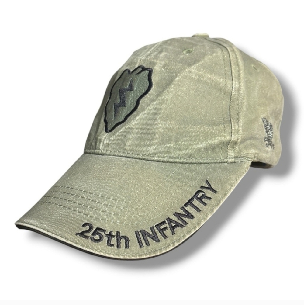 EAGLE CREST US Army 25th Infantry Baseball Cap Vintage Olive Green